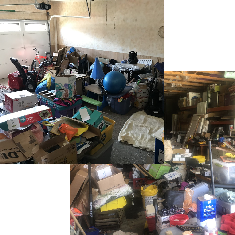 garages full of clutter